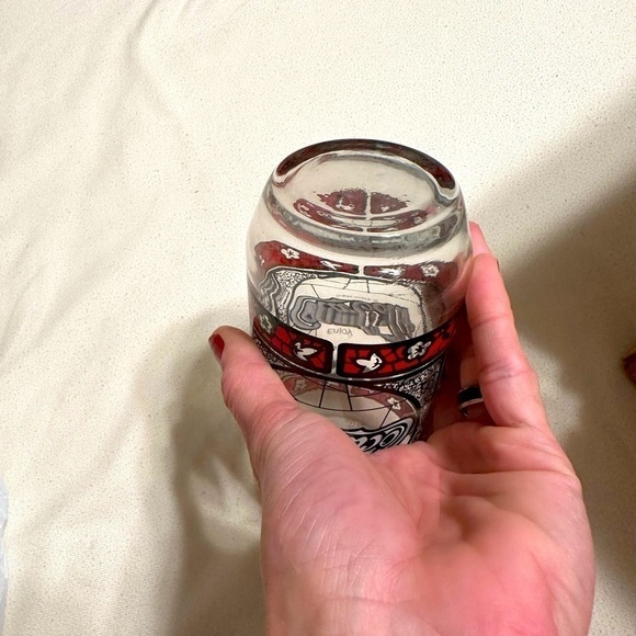 RARE-1 Vintage Coca-~Cola Glass Tiffany Style Stained, PRICE IS FOR ONE GLASS - Picture 4 of 17